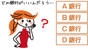 どの銀行が良いんだろう・・